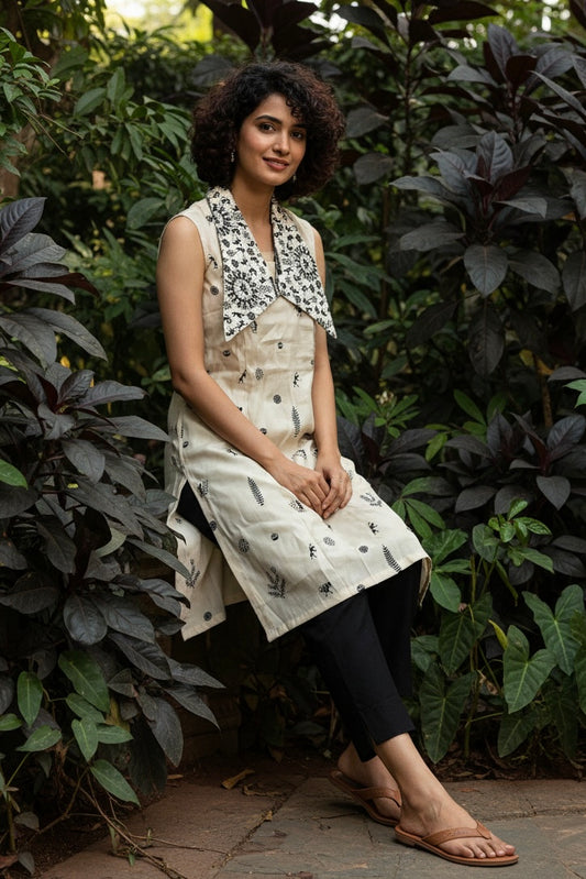 Contemporary Collar Kurti