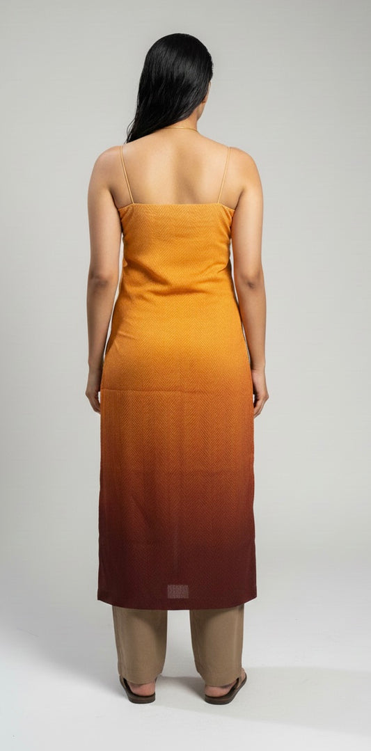 Sunset Ombre Sleeveless Kurti